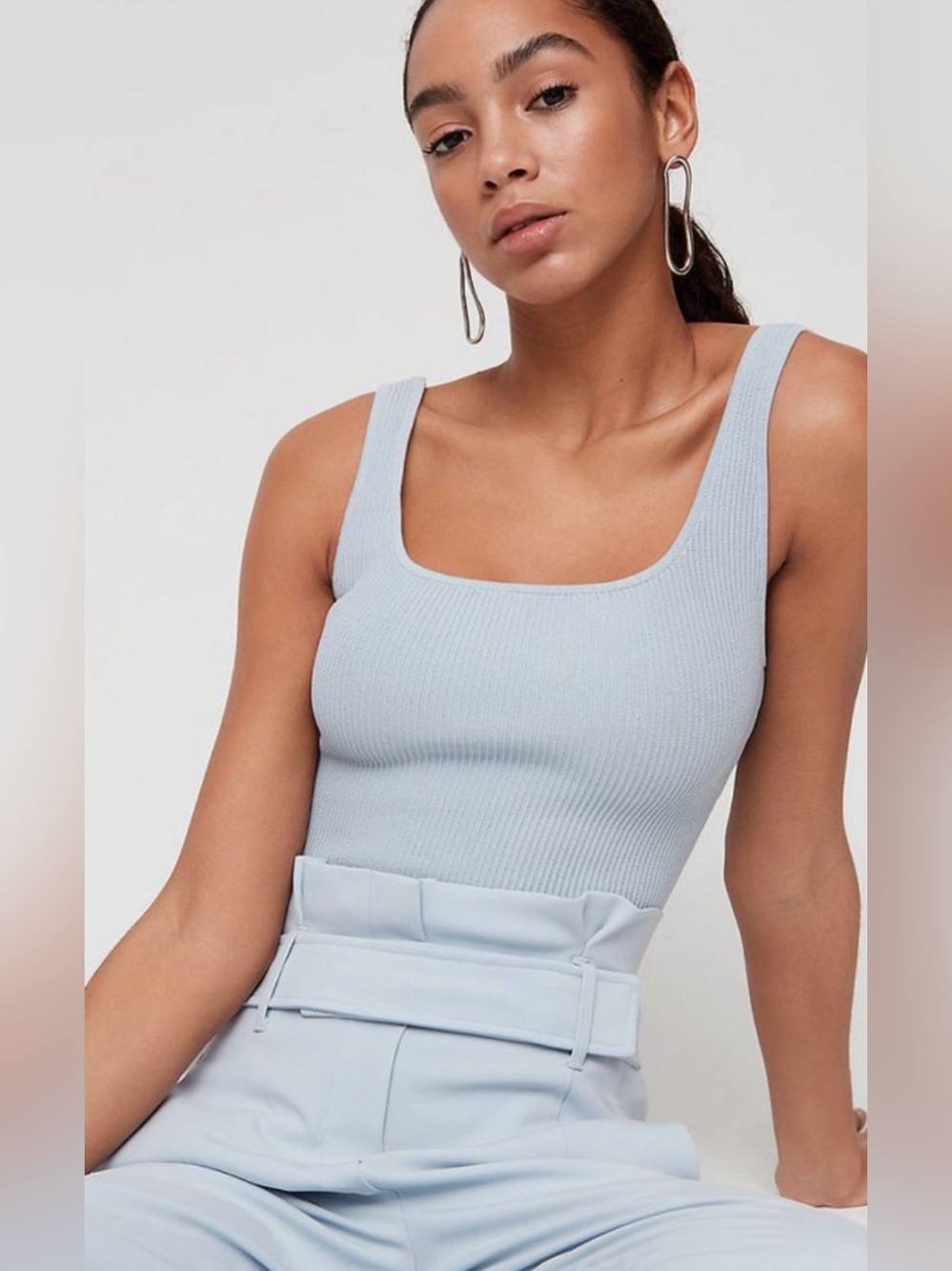 PINK Aritzia Sculpt knit tank
